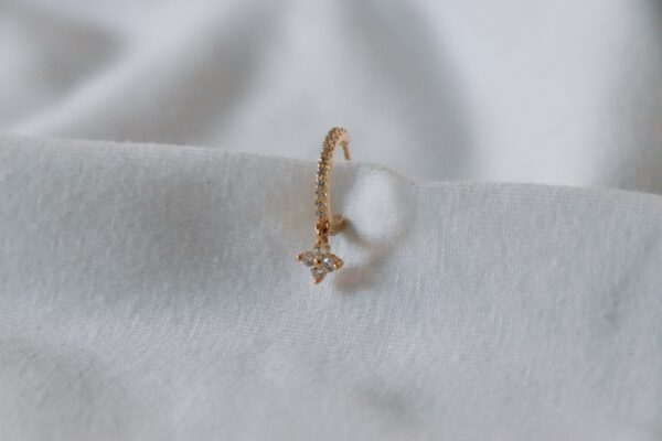 Boucle Diamant Pendante