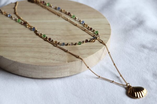 ensemble de collier shell
