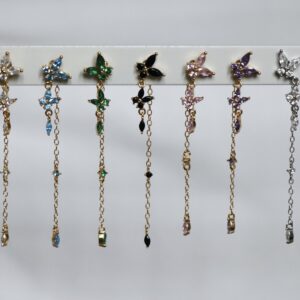 Puce Pendante Papillon