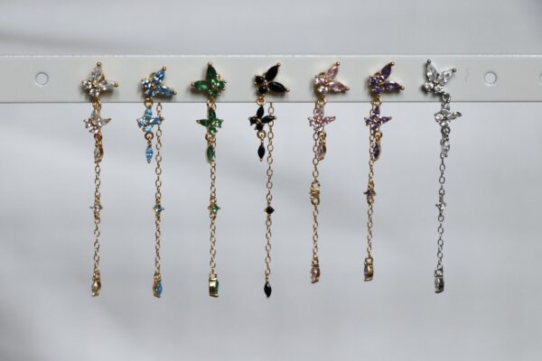 Puce Pendante Papillon