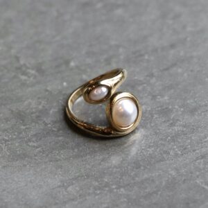 Bague Double perle